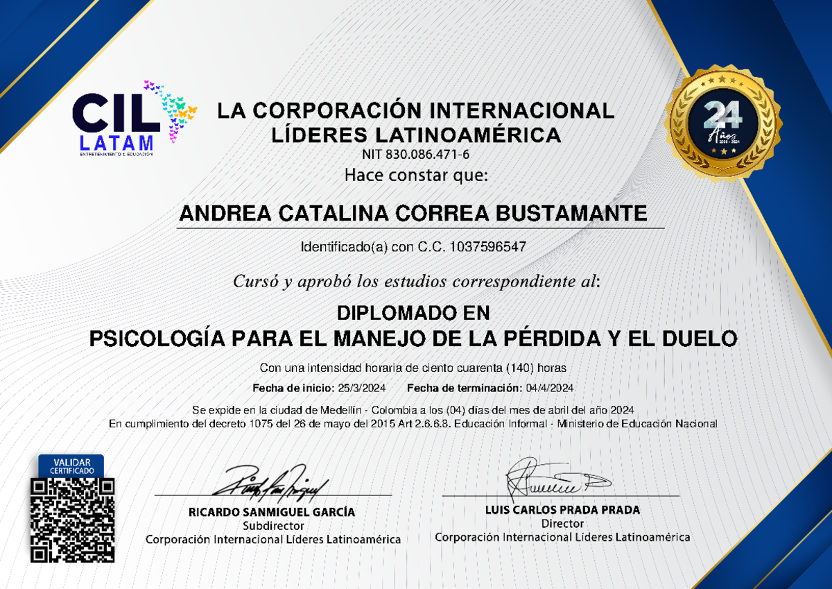 661021 dcef981- Diplomado EN Psicologa PARA EL Manejo DE LA Prdida Y EL ...