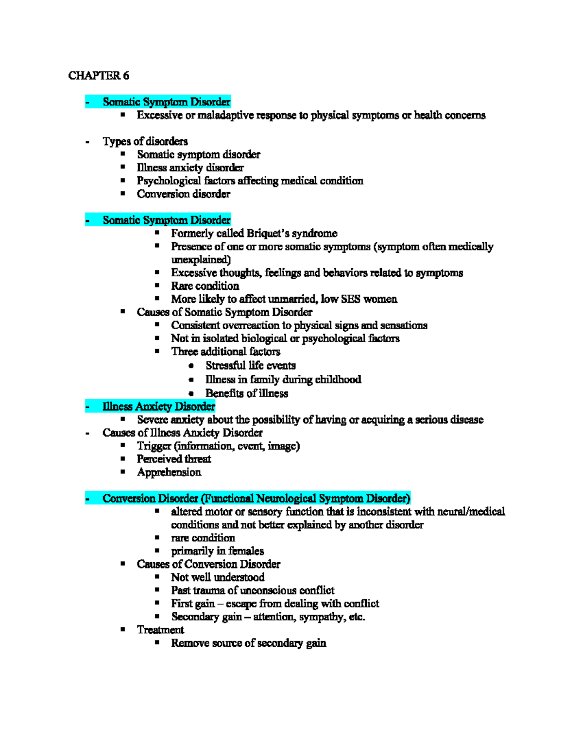 Abnormal Psychology Study Guide 1 Pg10 Psy 302 Studocu
