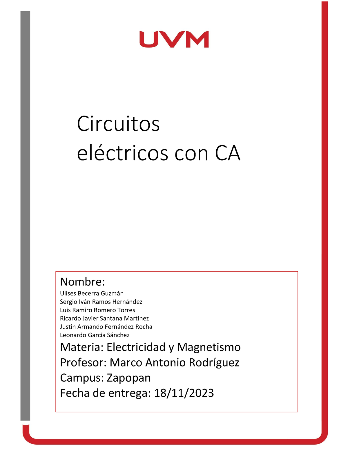 Practica 2 - Práctica 2 De Laboratorio - Circuitos Eléctricos Con CA ...