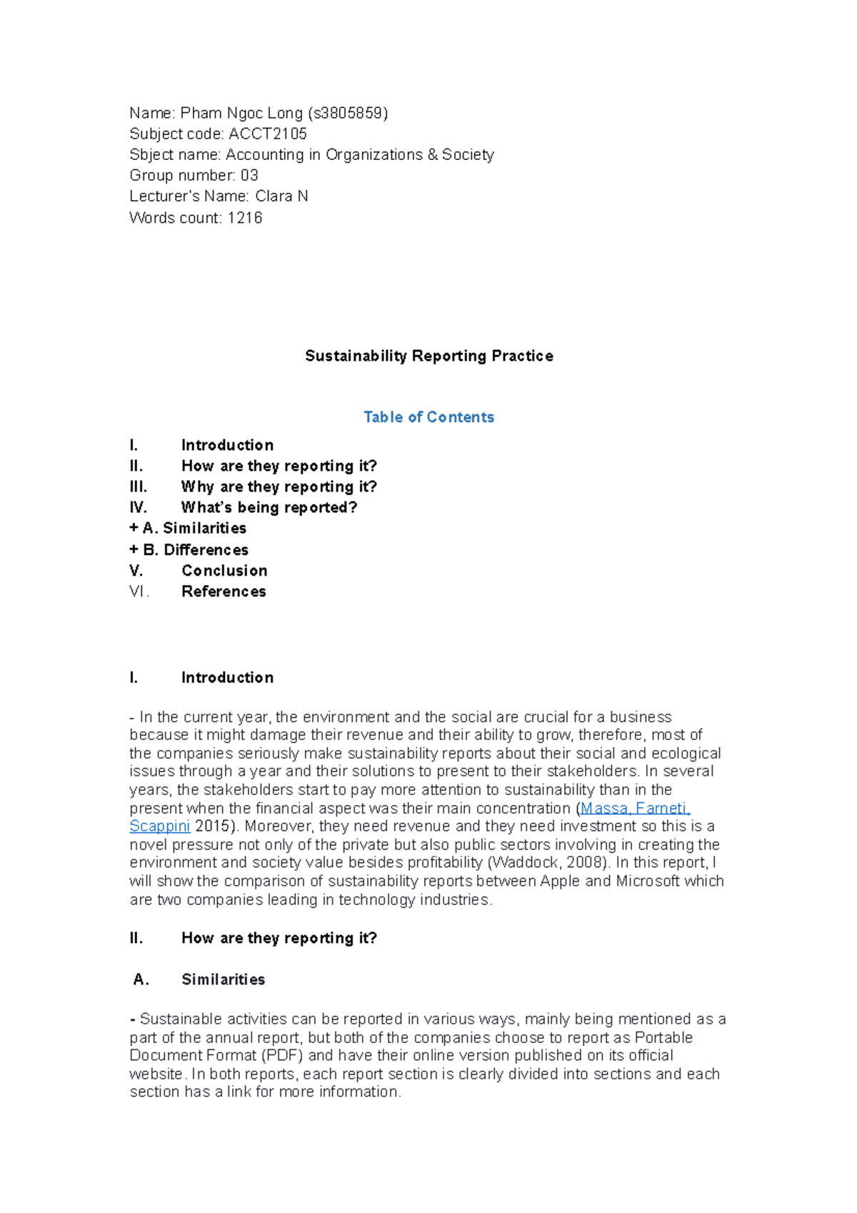 ACCT2150 Pham-Ngoc-Long S380585906 - Name: Pham Ngoc Long (s3805859 ...