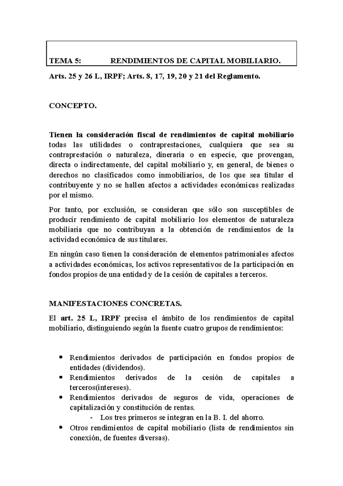 Tema 5 Irpf Apuntes De Derecho Financiero Y Tributario Ii Tema 5