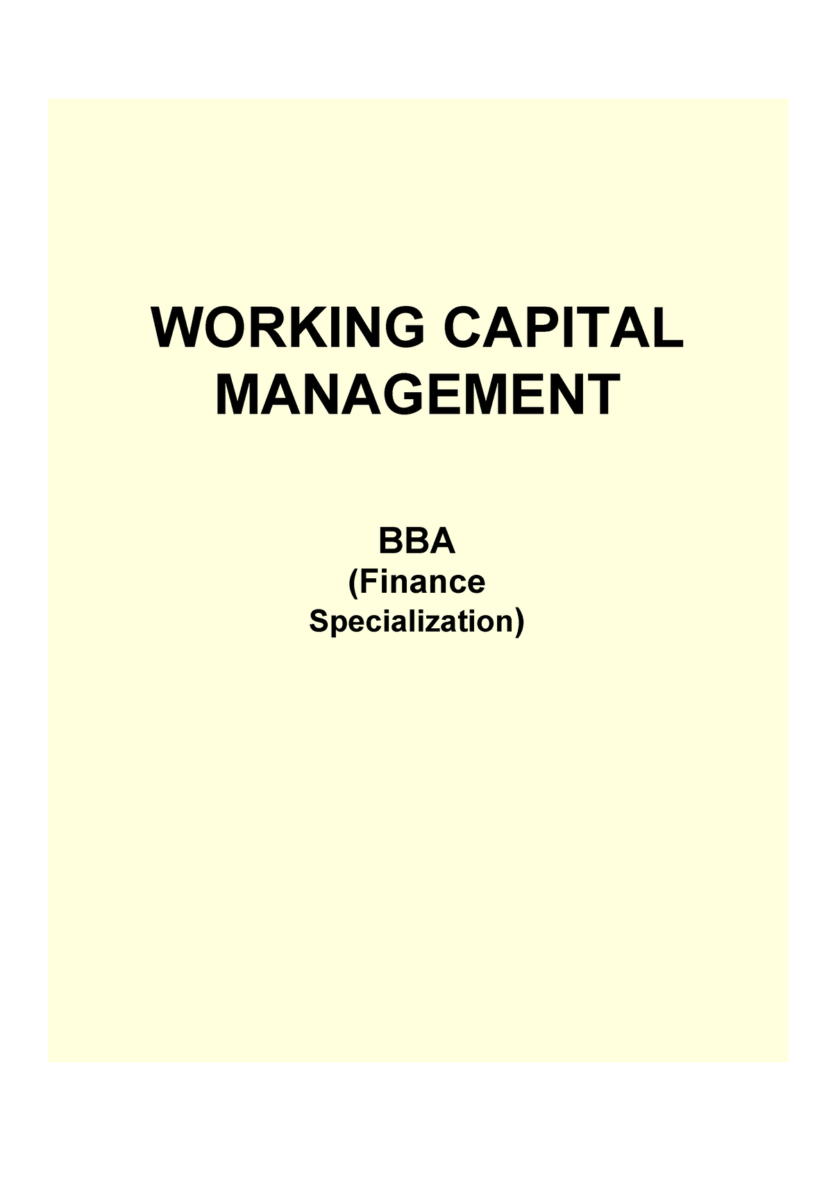 working-capital-management-bba-finance-working-capital-management-bba