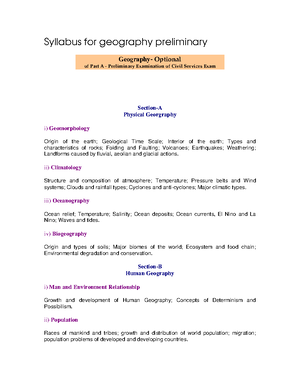 Unit 2 Notes Types of Geography - Unit 2 Notes: Types of Geography ...