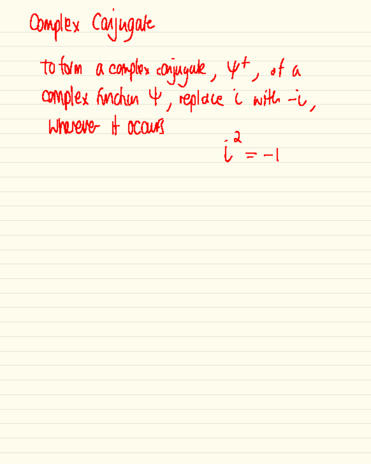Complex Conjugate - CHP3002 - 2 L I Complex Conjugate to form a complex ...
