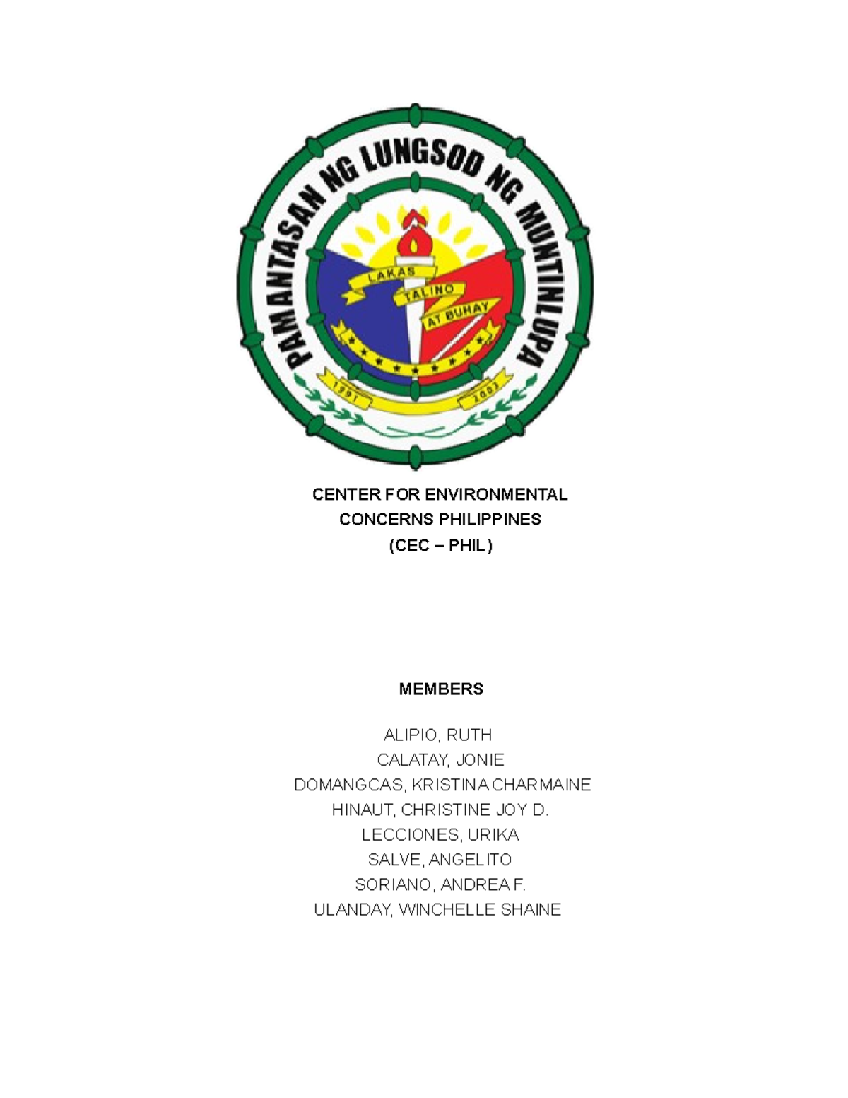 CEC- Philippines - This will helps you graduate - CENTER FOR ...
