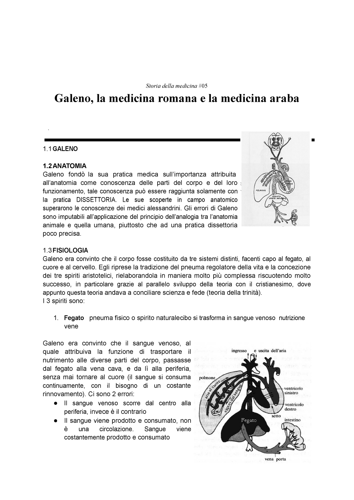 05 - Storia della medicina - 17 - Storia della medicina # 05 Galeno, la  medicina romana e la - Studocu