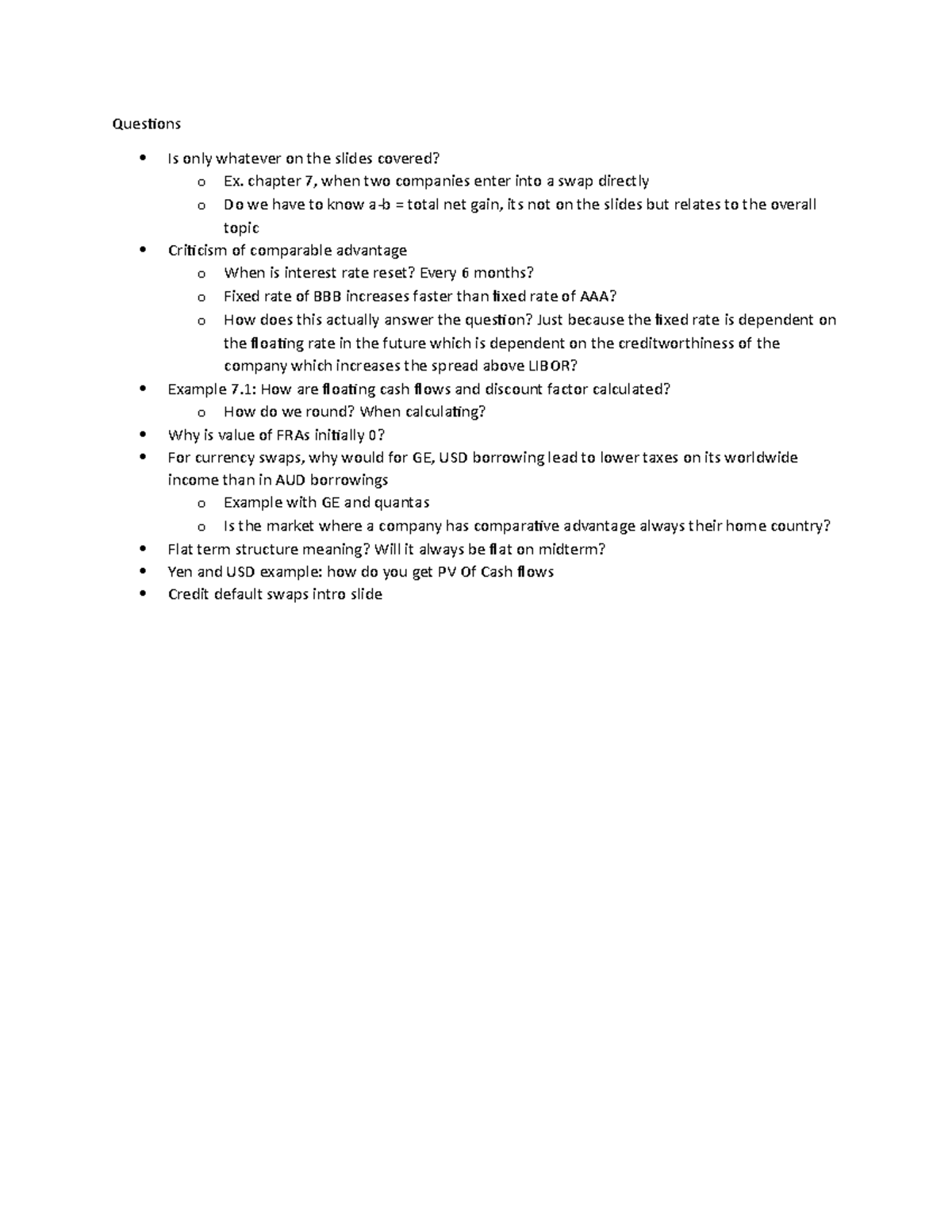 Midterm Questions - Detailed and comprehensive notes - Questions Is ...
