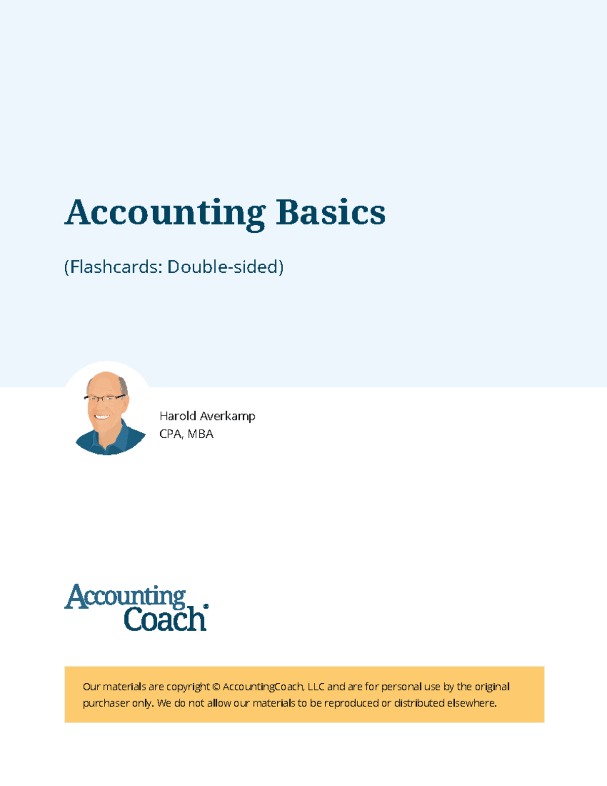 Accounting basics flashcards ds (Flashcards Doublesided) Our materials are copyright © Studocu