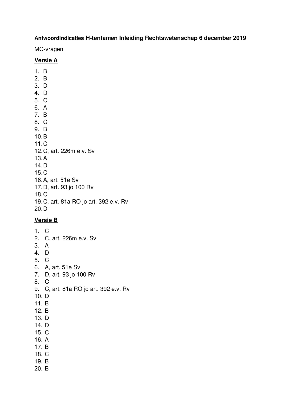 Antwoordindicaties H-deeltoets 1 Inl. Rechtswetenschap 6 Dec. 2019-1 ...