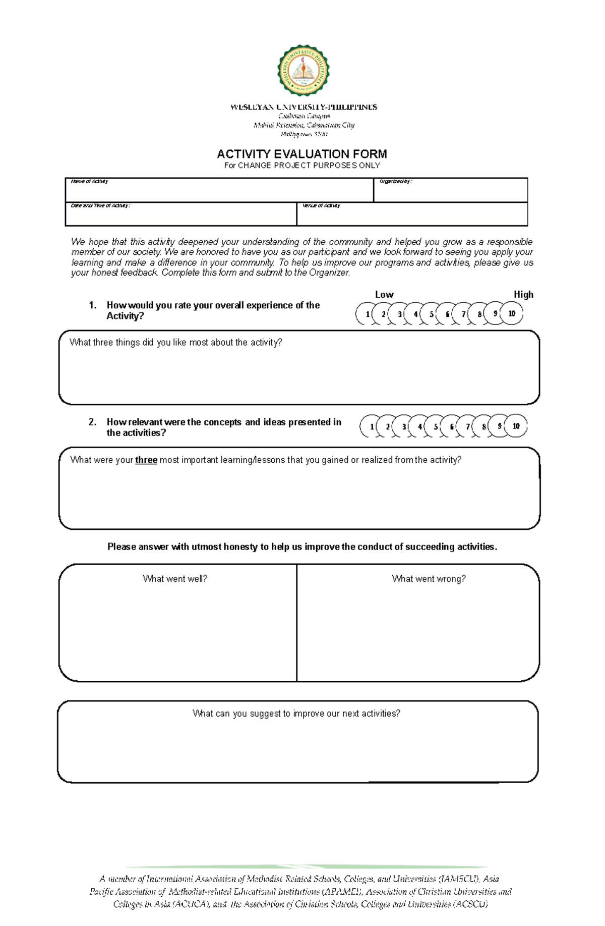 CESC- Evaluation-FORM lecture lecture lecture lecture lecture lecture ...