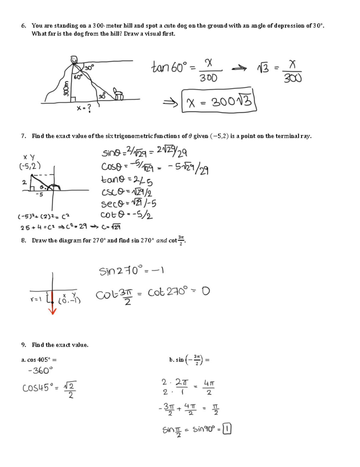 In-Class+5.2+Part+1+and+5.3+Part+1 - You are standing on a 300-meter ...