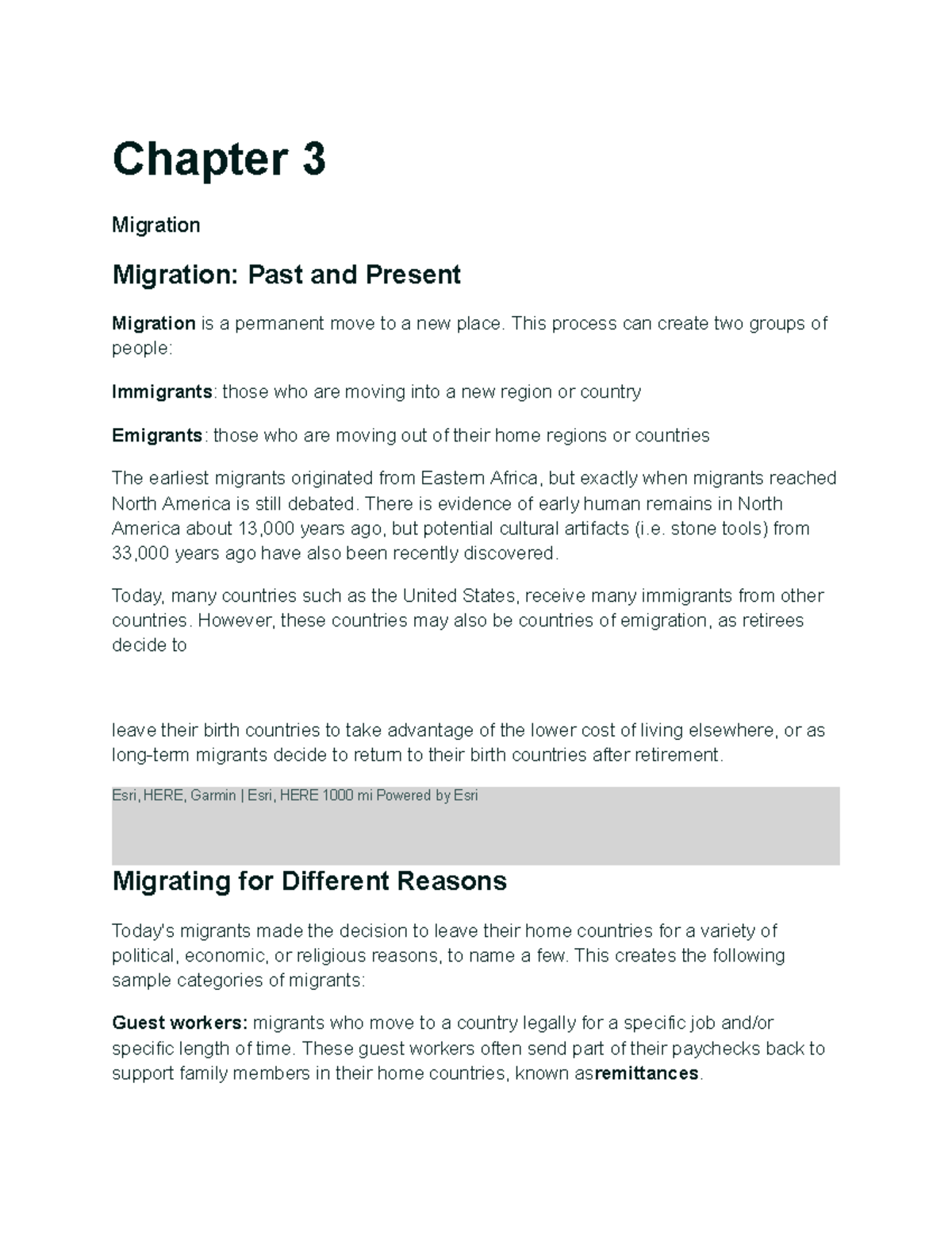 Chapter 3 World History - Chapter 3 Migration Migration: Past And ...