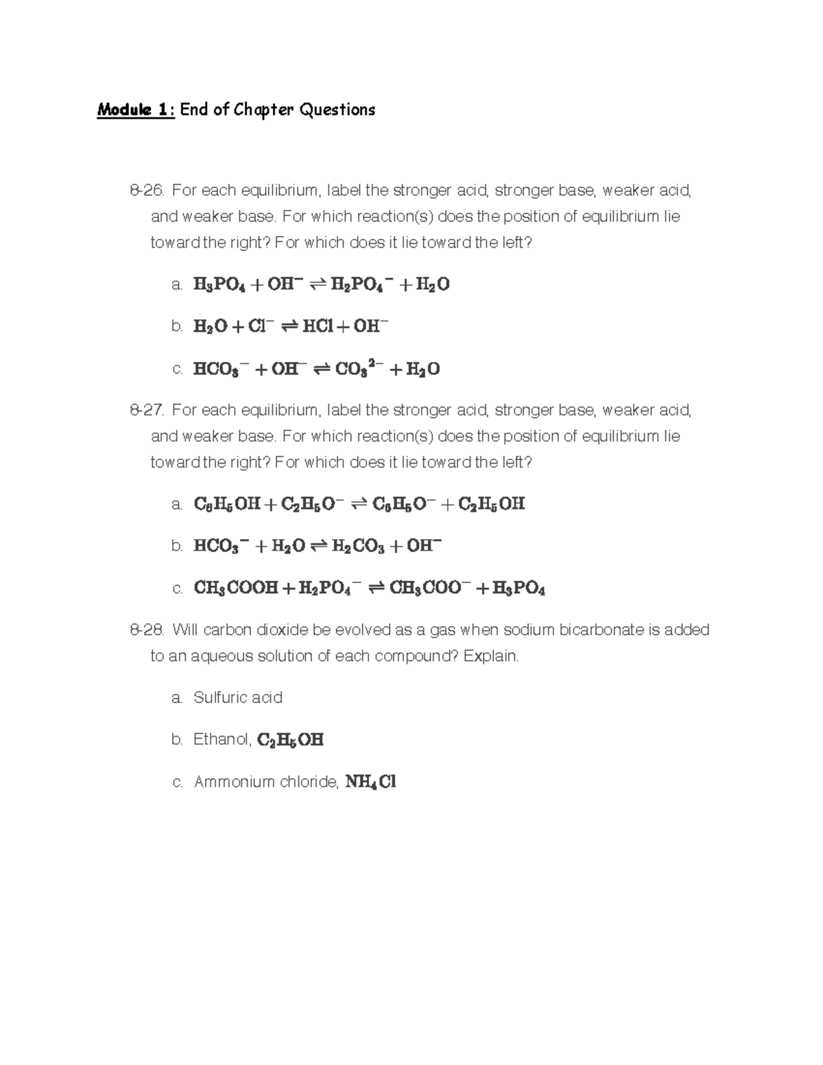 Module 1 Chapter Questions Chapter Review Problems Section 84 How