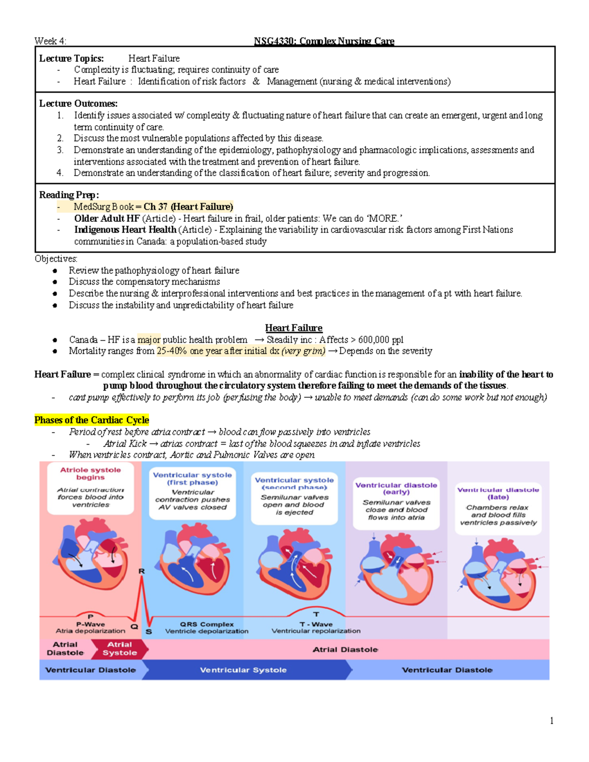 NSG4330 Complex Theory- Lec 4 - →eek 4: NSG4330: Complex Nursing Care ...