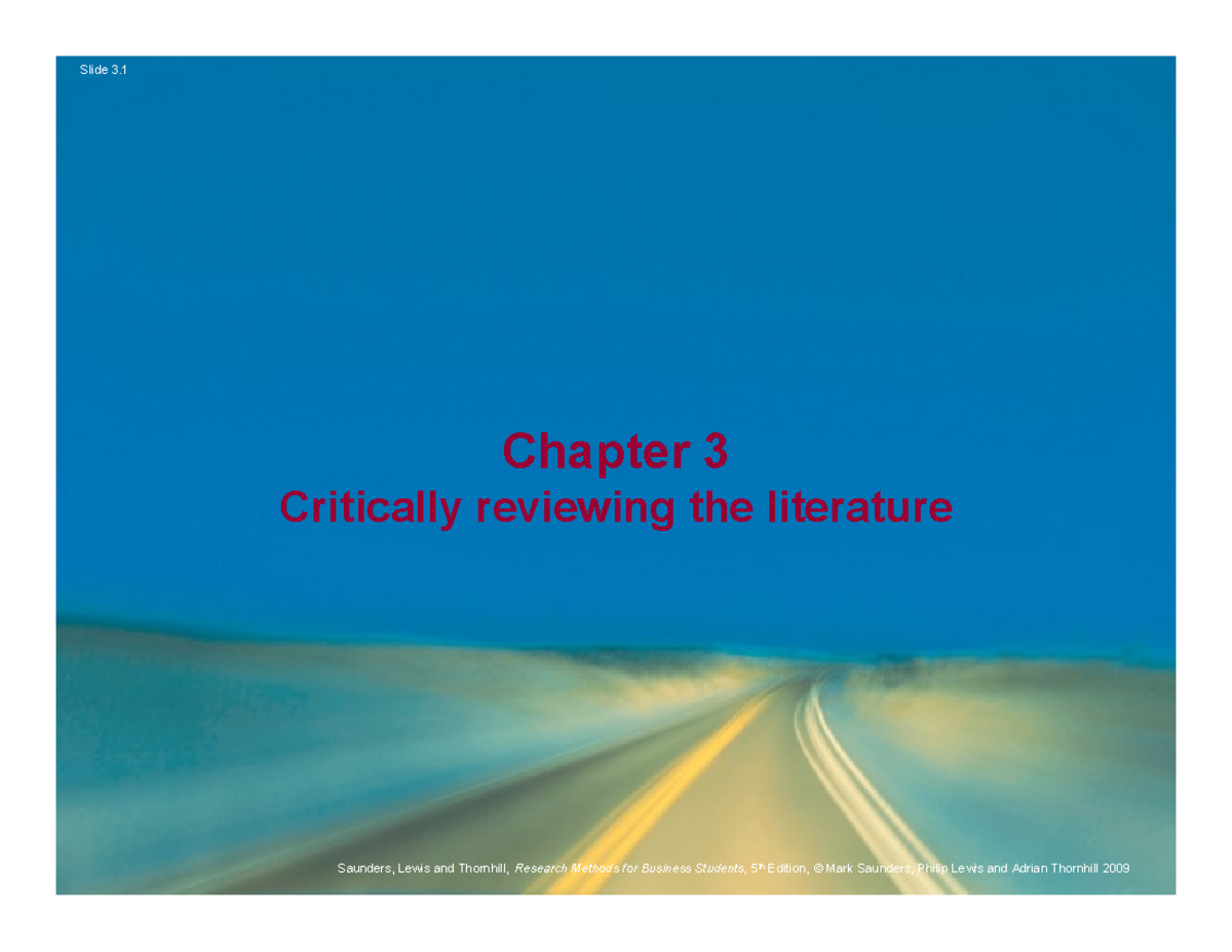 QR 3Chapter - Research Methods for Business Students - Chapter 3