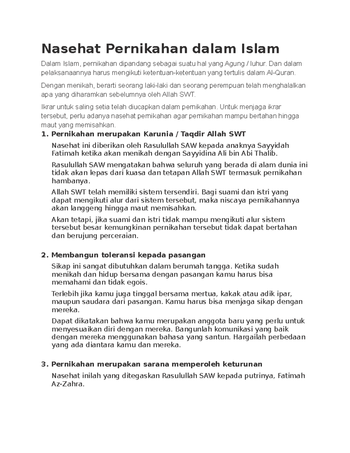 Nasehat Pernikahan Dalam Islam 13 Mei 2022 - Nasehat Pernikahan Dalam ...