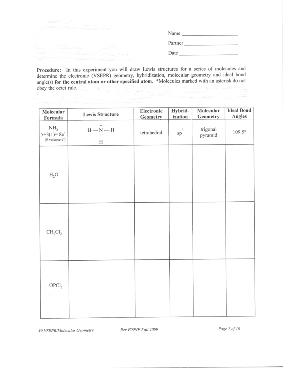 Big Geometry Packet - For chem - Studocu