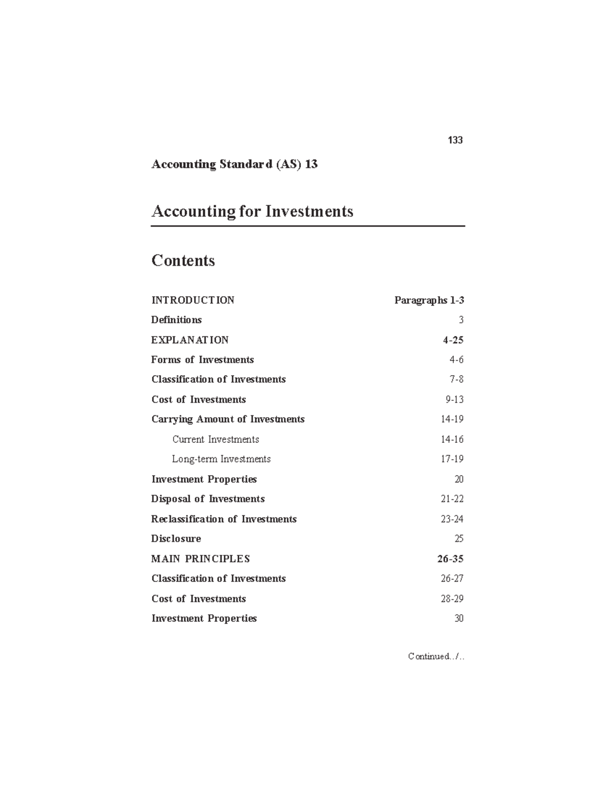 AS 13 - Okay - Accounting for Investments Accounting Standard (AS ...