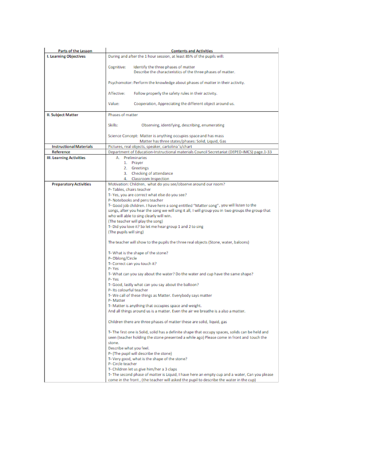 Doc3 - Lesson Plan - Teaching Multigrades - Studocu