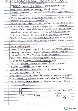 Topic 05- System Modelling - Aeronautical Engineering (B.ENG) - Studocu