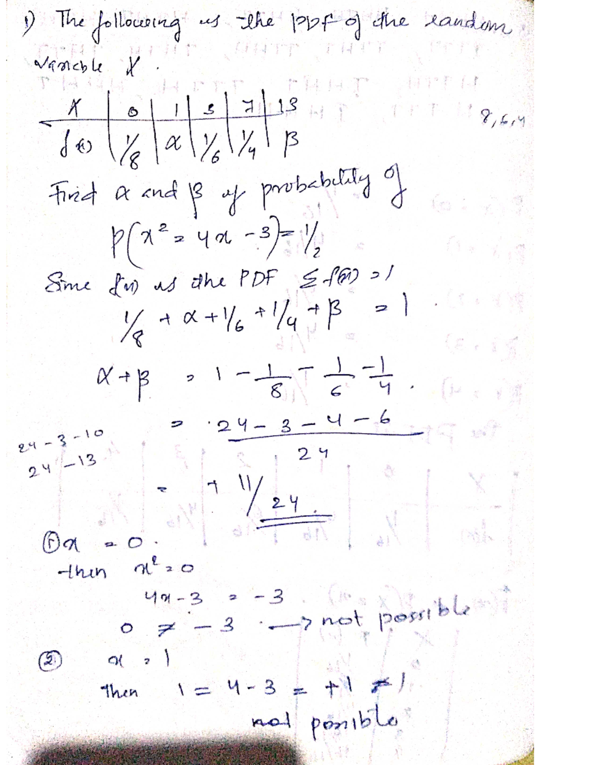 MA204 Part 2 - Notes - Probability Distribution, Transform And ...