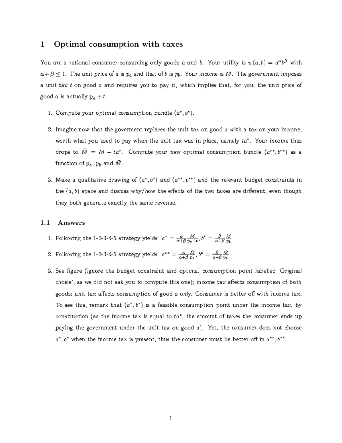 Midterm 2019 With Answers - Micro Economics - EUR - Studeersnel