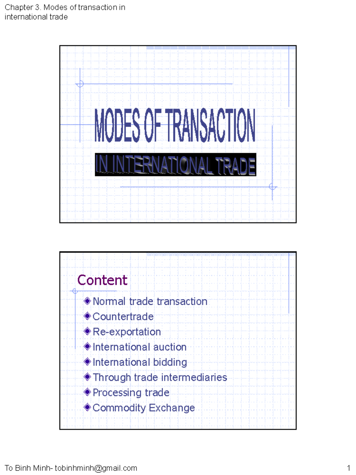 Ch3. Modes in intl comm transaction-Eng-hdt - international trade ...