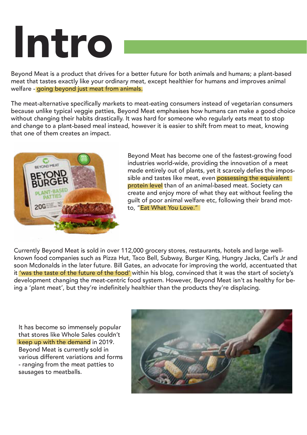 beyond meat case study solution