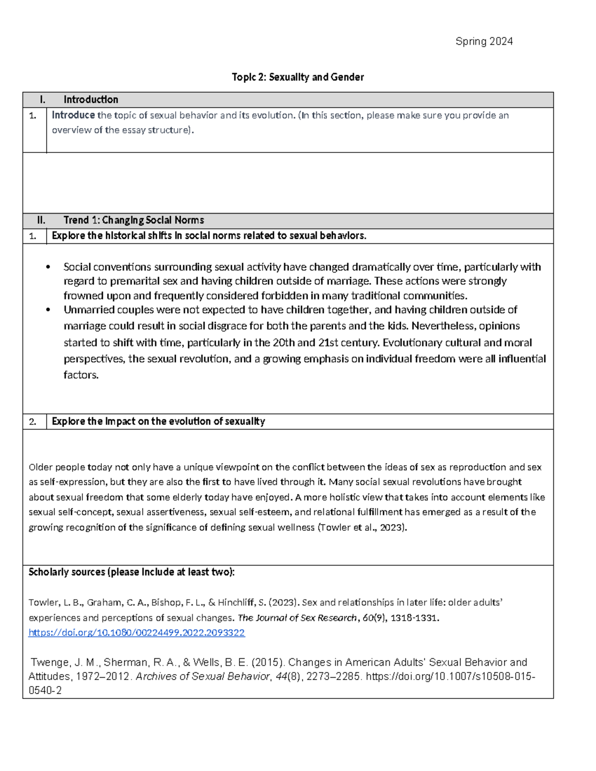 Topic 2 Sexual Orientation and Gender - Topic 2: Sexuality and Gender I ...