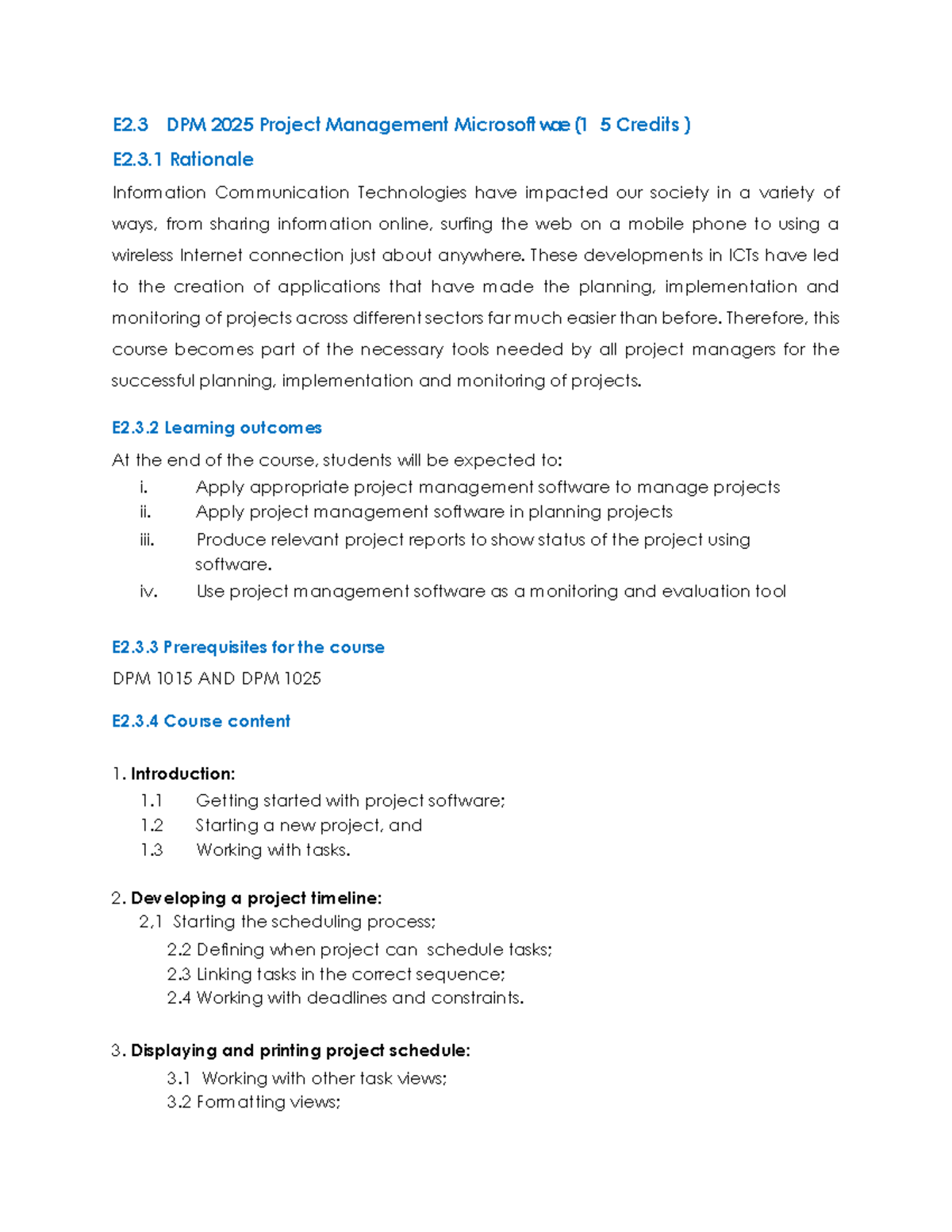 Project Management Soft Ware E2 DPM 2025 Project Management Microsoft