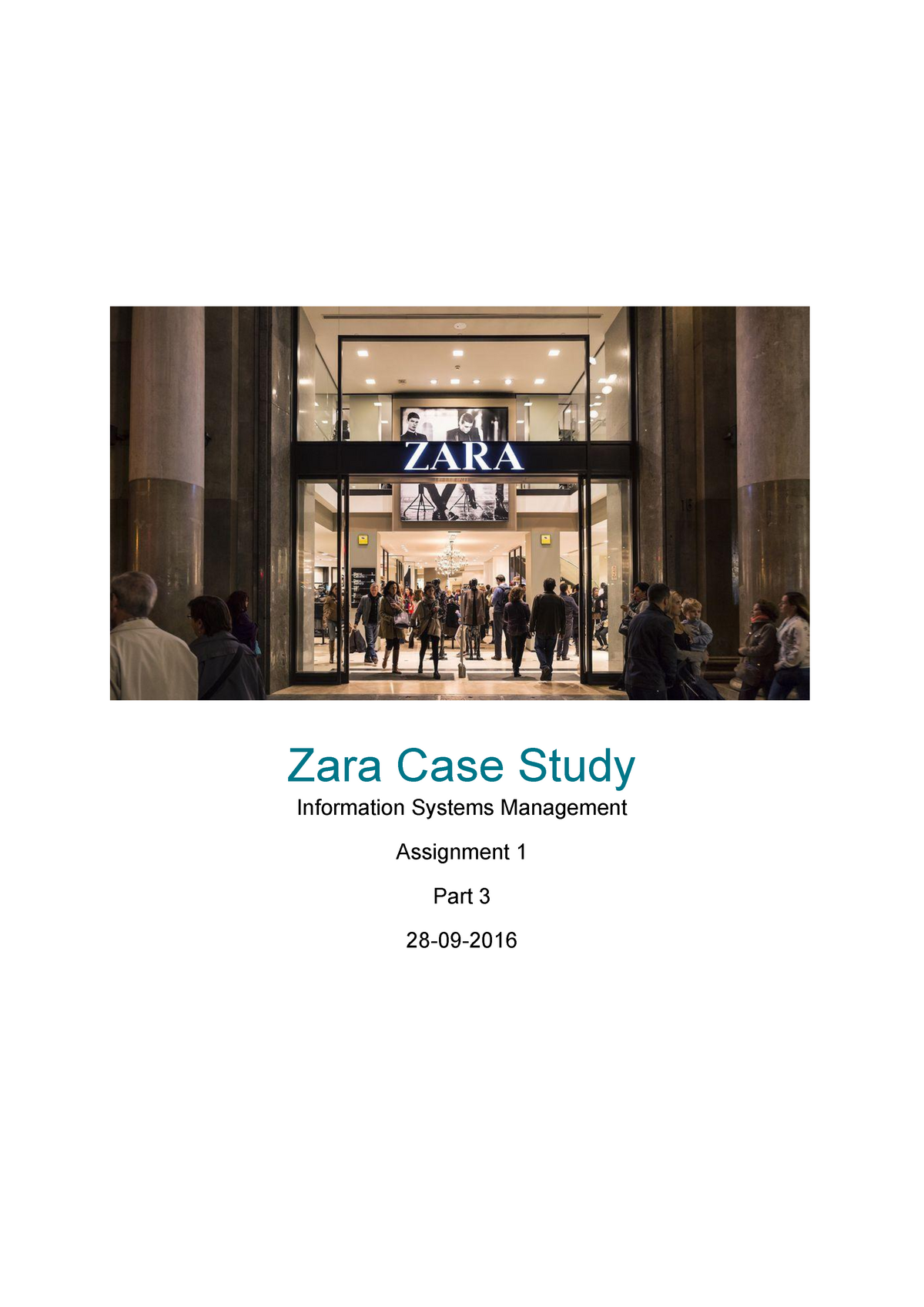 zara operations management case study