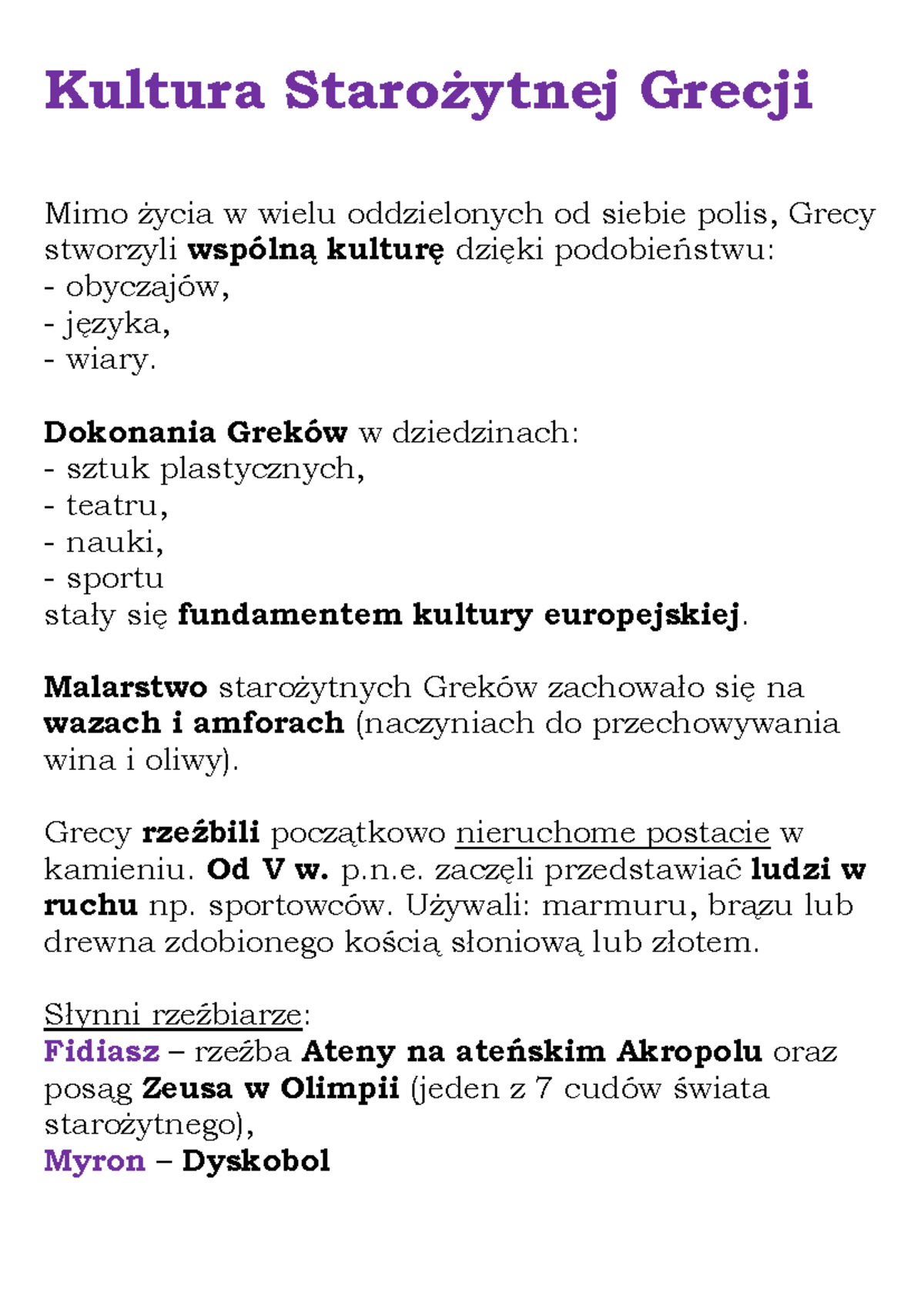 Kultura Starożytnej Grecji (NE 5) - Kultura Starożytnej Grecji Mimo
