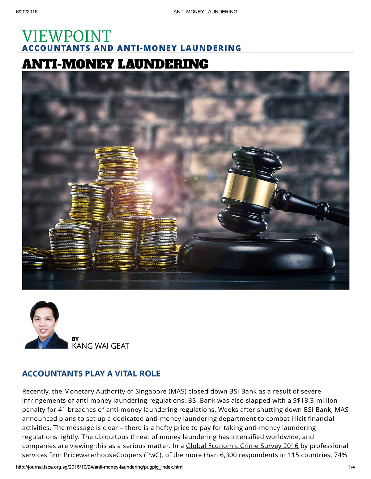 recent money laundering case study