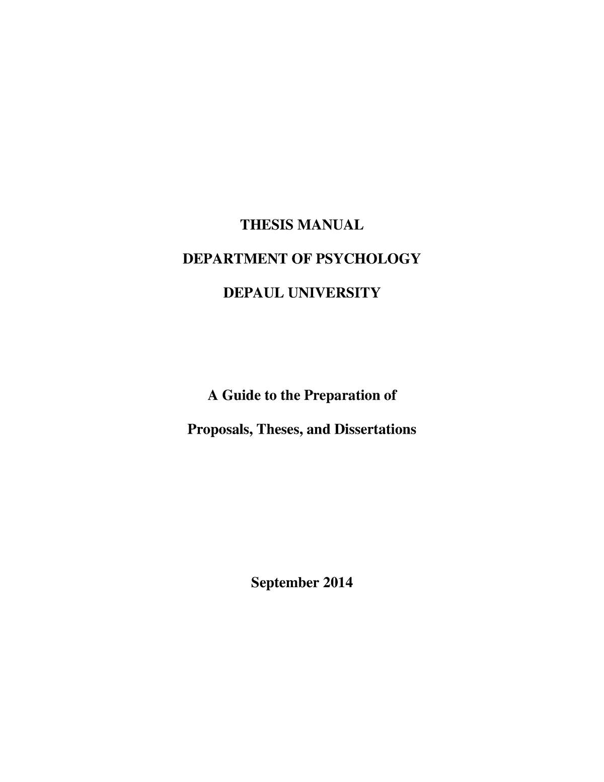 thesis undergraduate psychology
