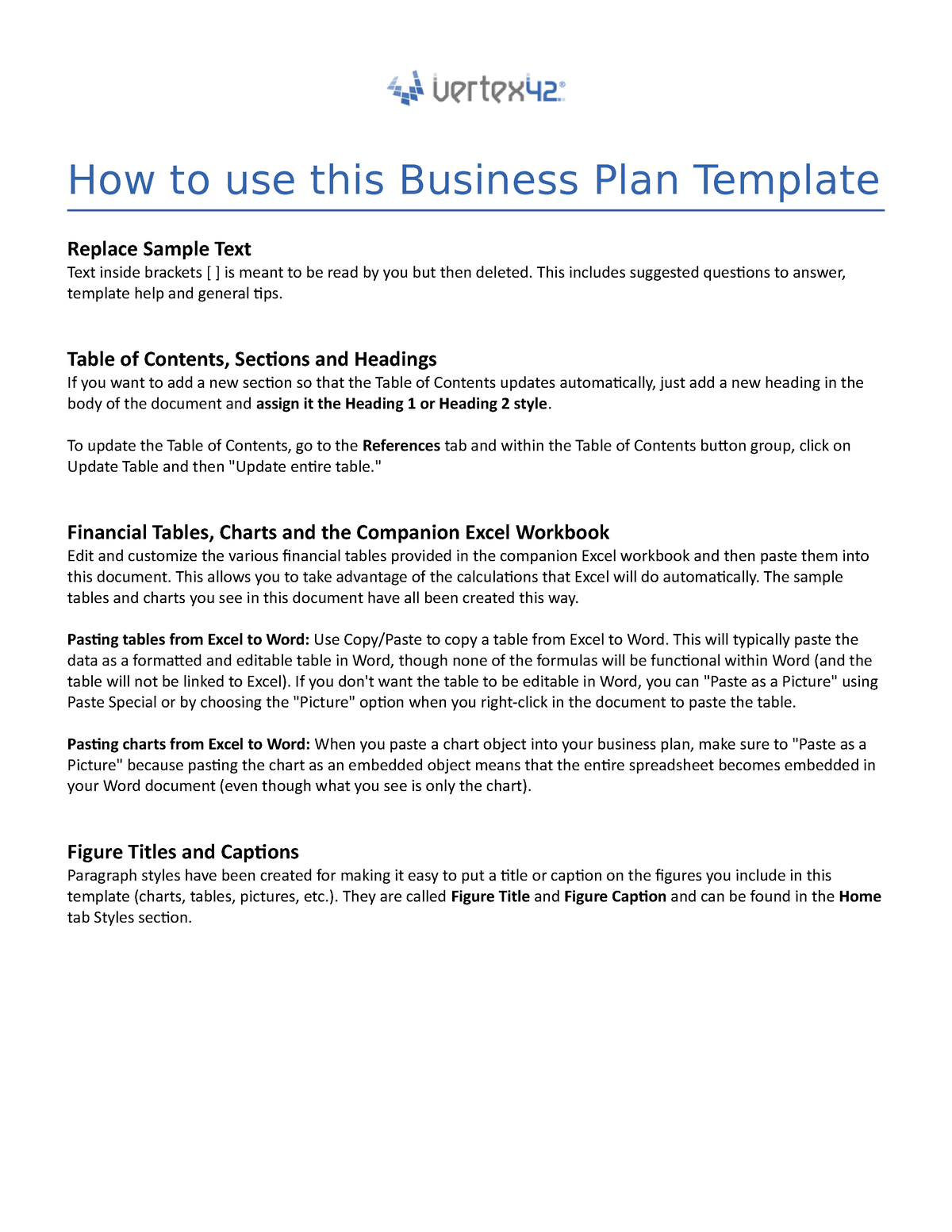 Business-plan-template - How to use this Business Plan Template Replace ...