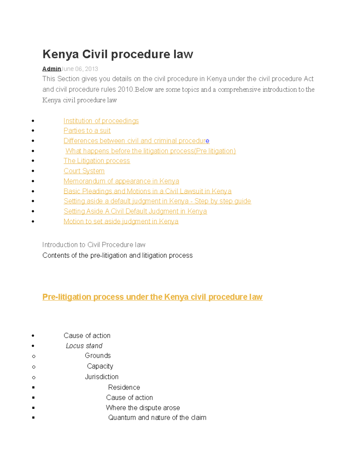 Kenya Civil procedure law Kenya Civil procedure law AdminJune 06