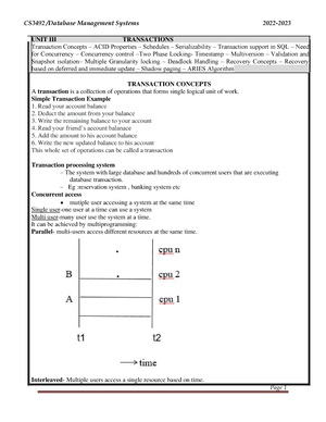 CS3492 Database Management Systems Two Mark Questions 1 - CS3492 ...