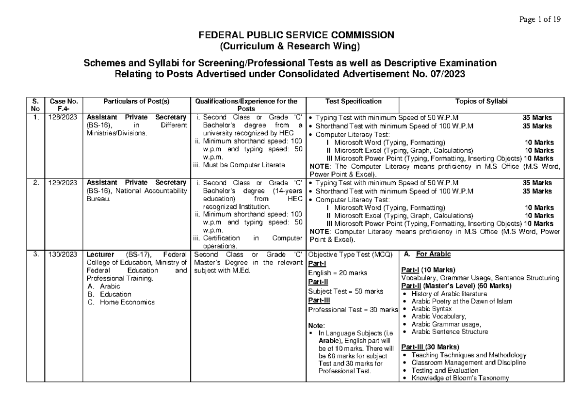 Combined Adv No 07-2023 (Final) Pg 5 and 6 - FEDERAL PUBLIC SERVICE ...