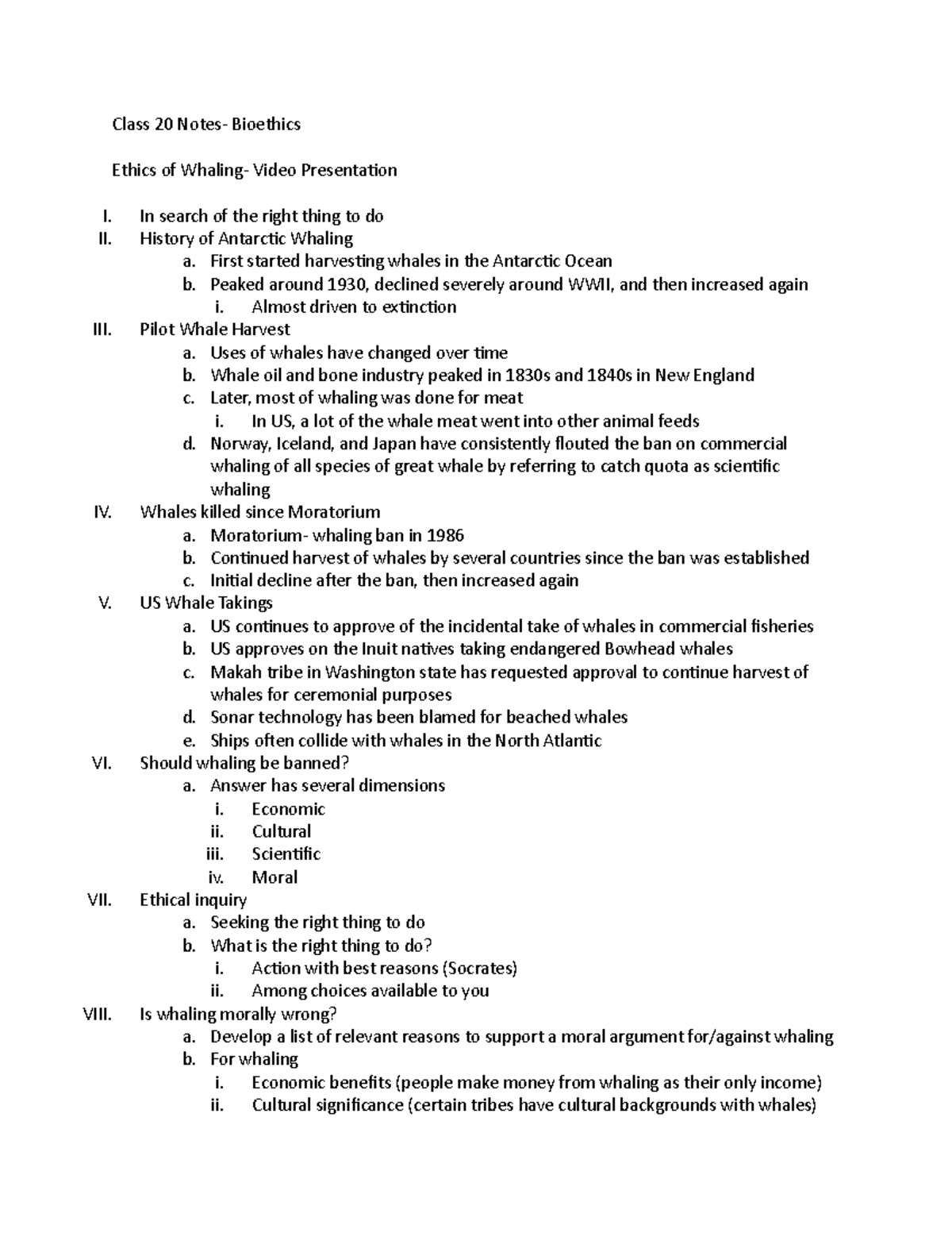 fiw2114-class-20-notes-class-20-notes-bioethics-ethics-of-whaling