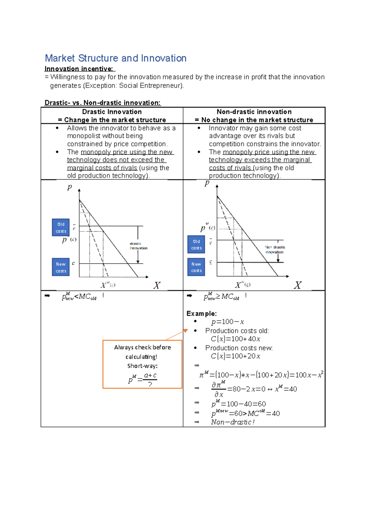 Market Structure and Innovation - Market Structure and Innovation ...