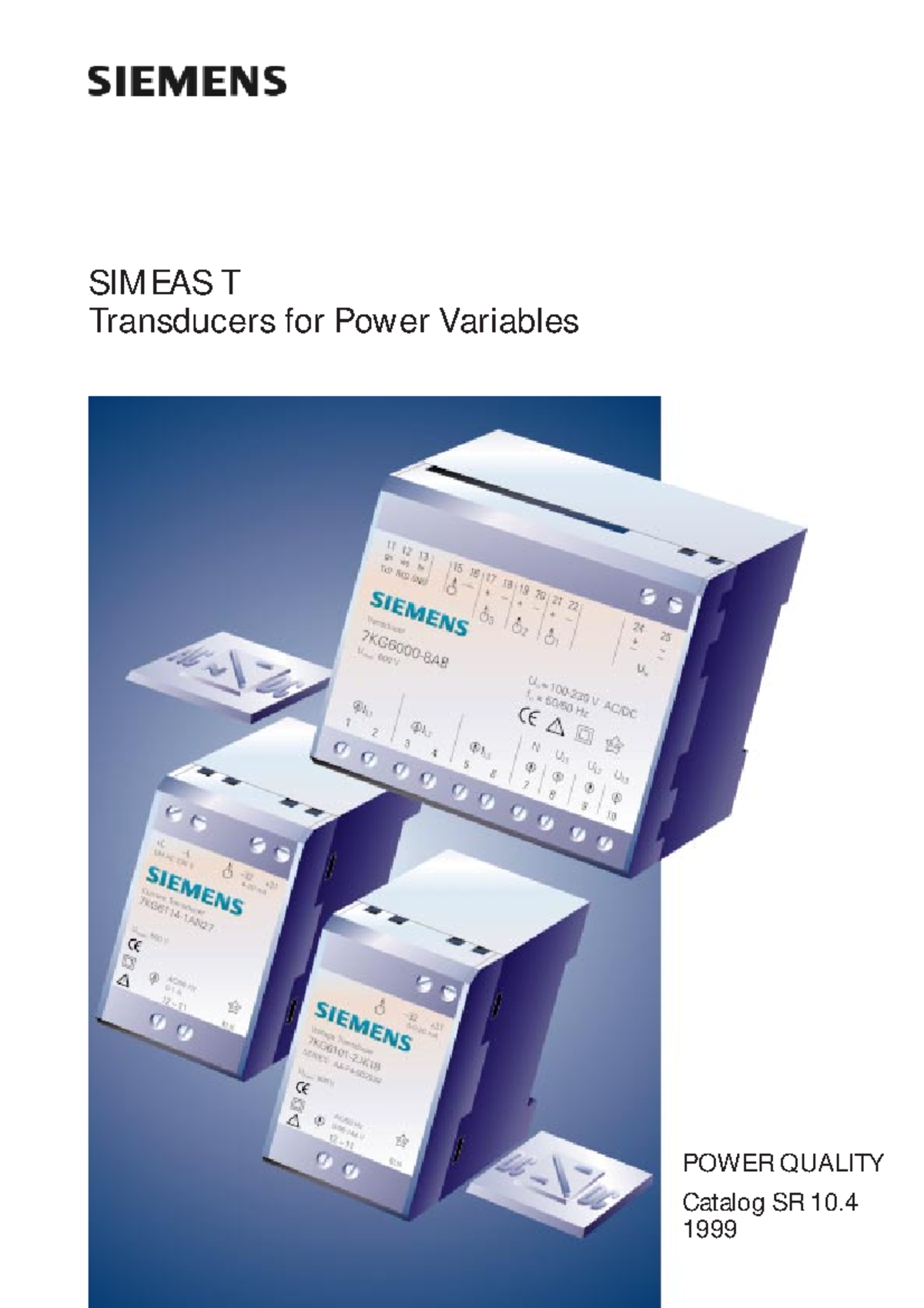 Simeas t en - manual - SIMEAS T Transducers for Power Variables POWER ...