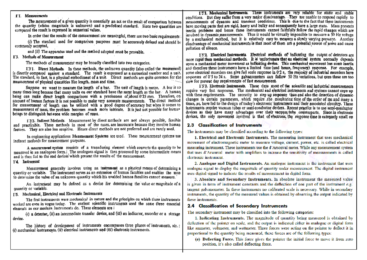 MI UNIT 01 2022 AL measurement Studocu