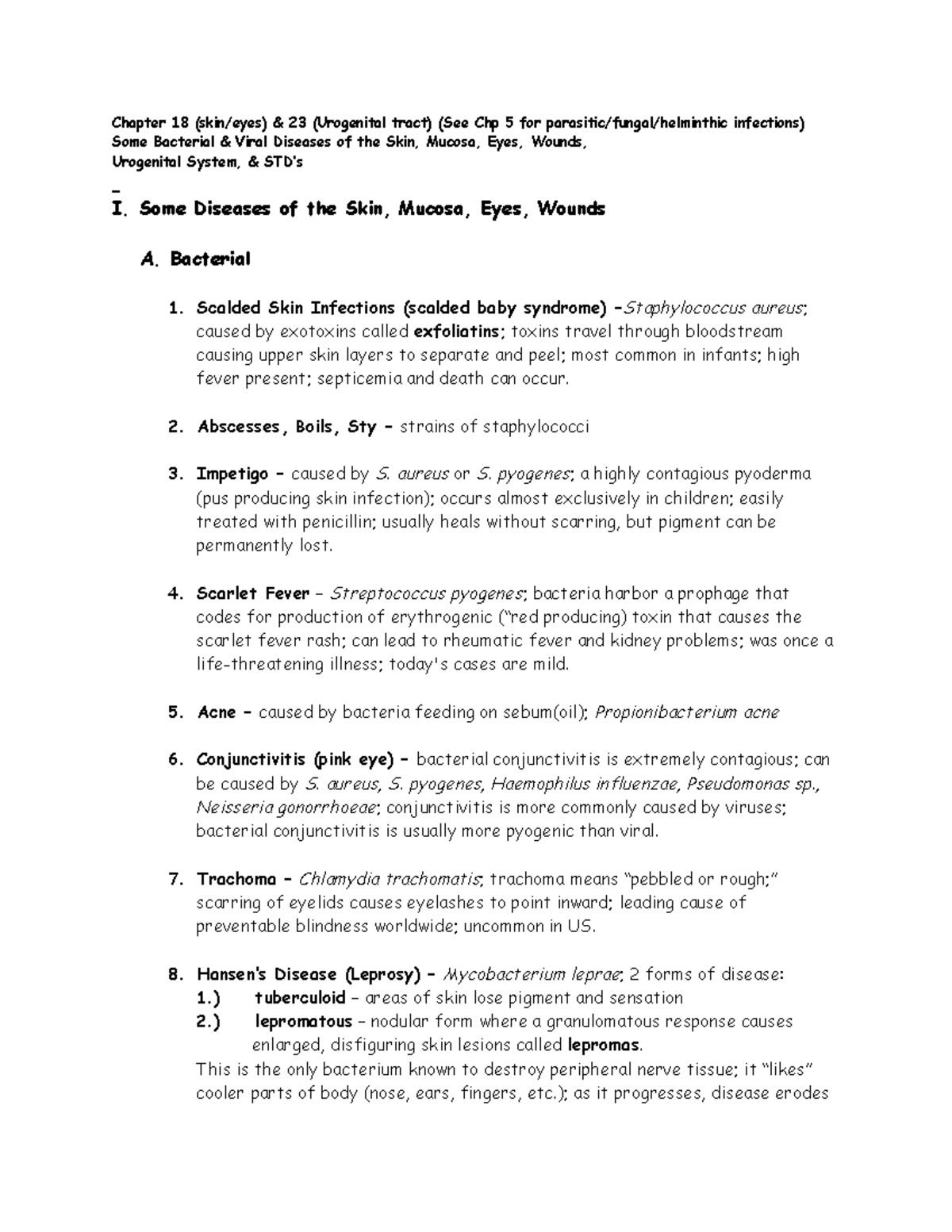 Chapter 18 - Bacterial And Viral Diseases Of The Skin - Chapter 18 ...