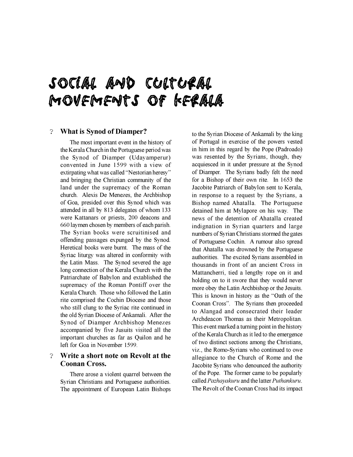 Social Reforms Its Lecture Notes SOCIAL AND CULTURAL MOVEMENTS OF   Thumb 1200 1553 