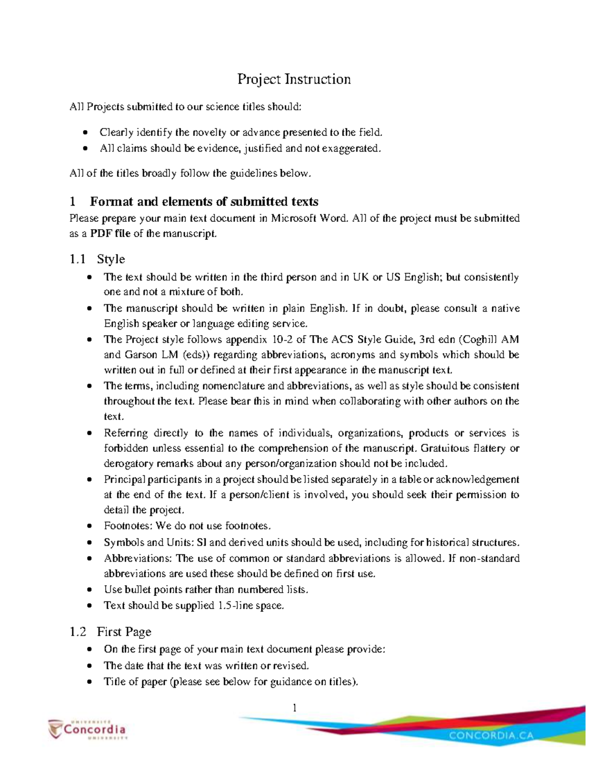 Project template - Project Instruction All Projects submitted to our ...