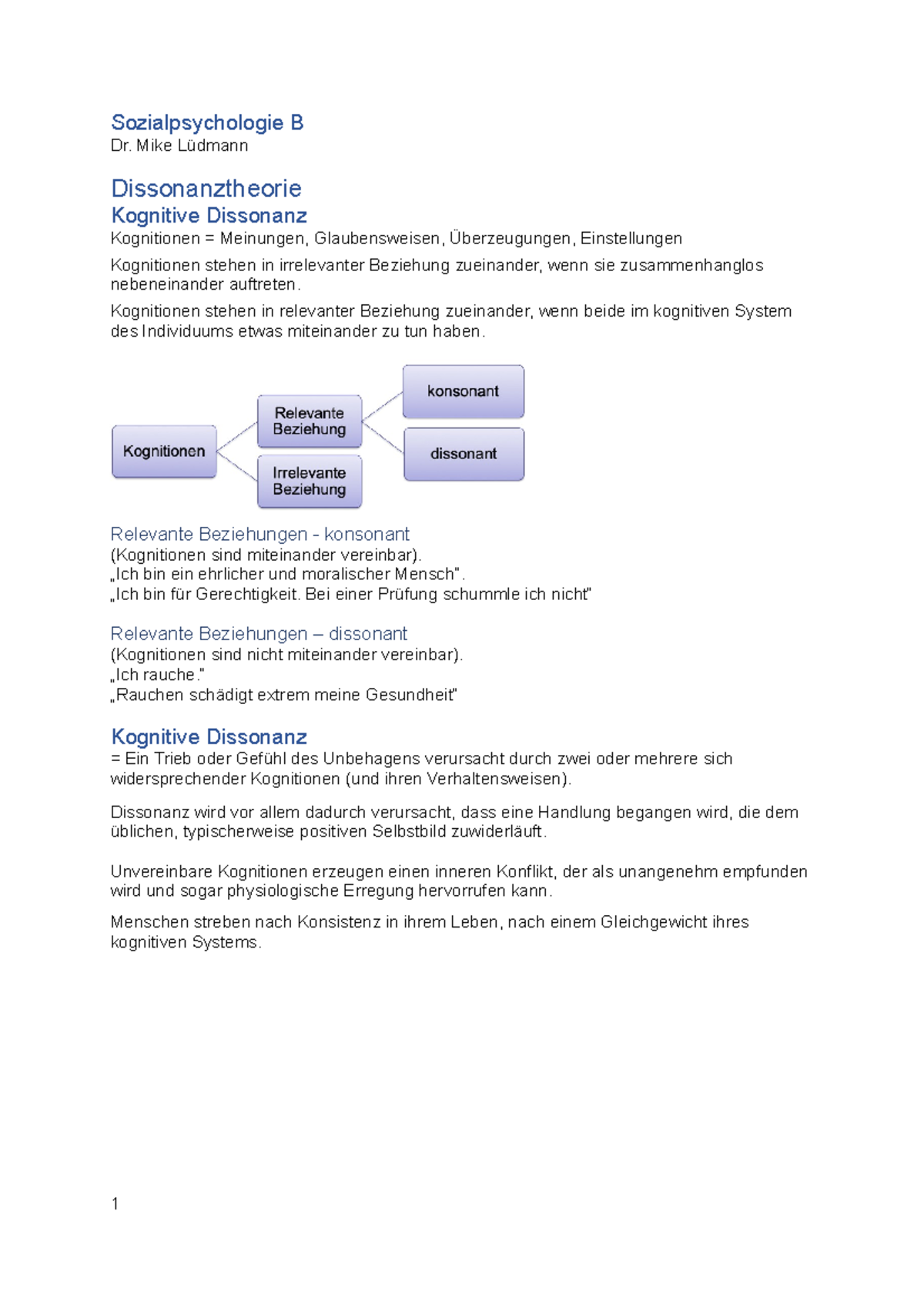 Sozialpsychologie B - Sommersemester - Sozialpsychologie B Dr. Mike ...