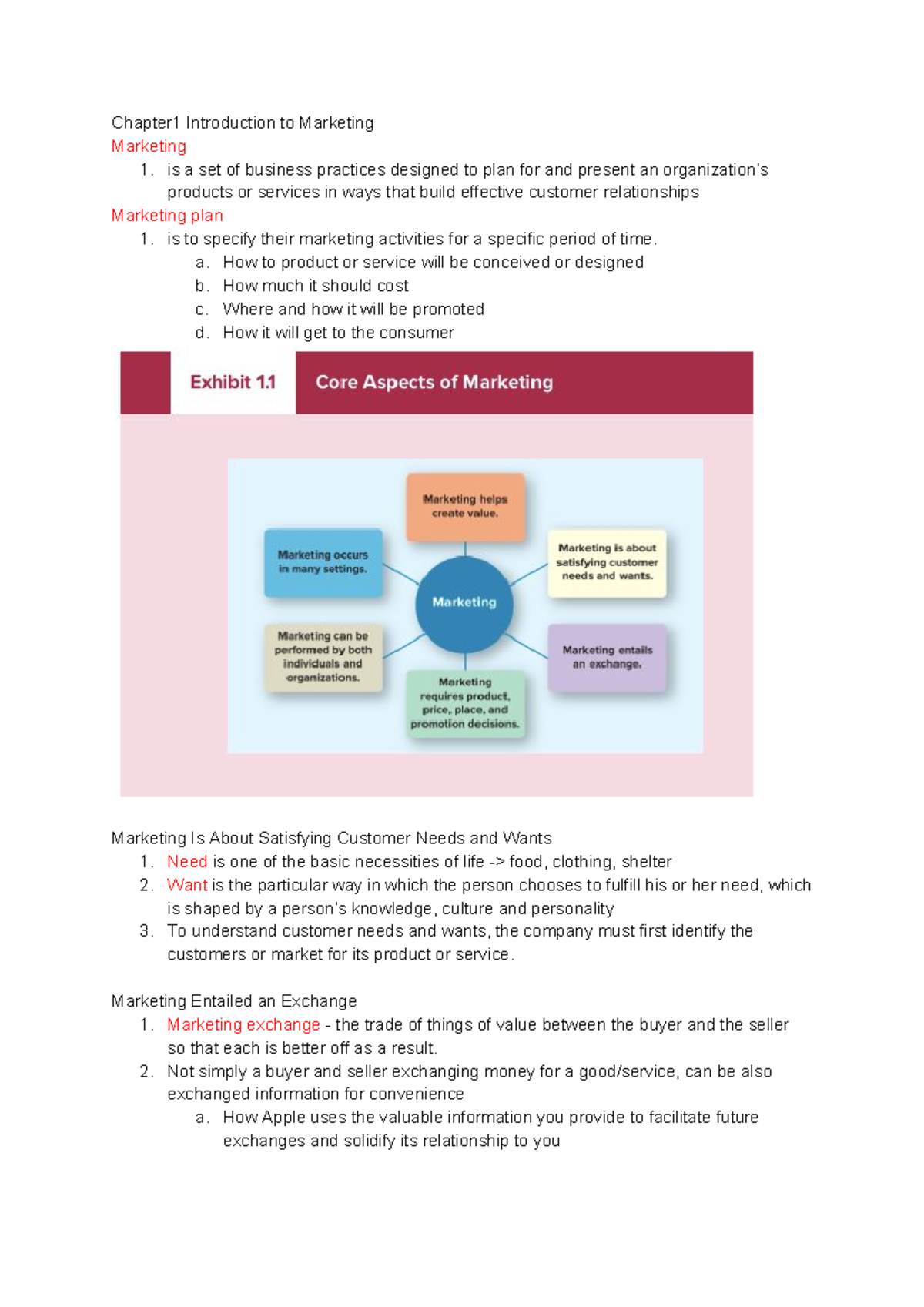 Bu352 - Chapter1 Introduction To Marketing Marketing 1. Is A Set Of ...