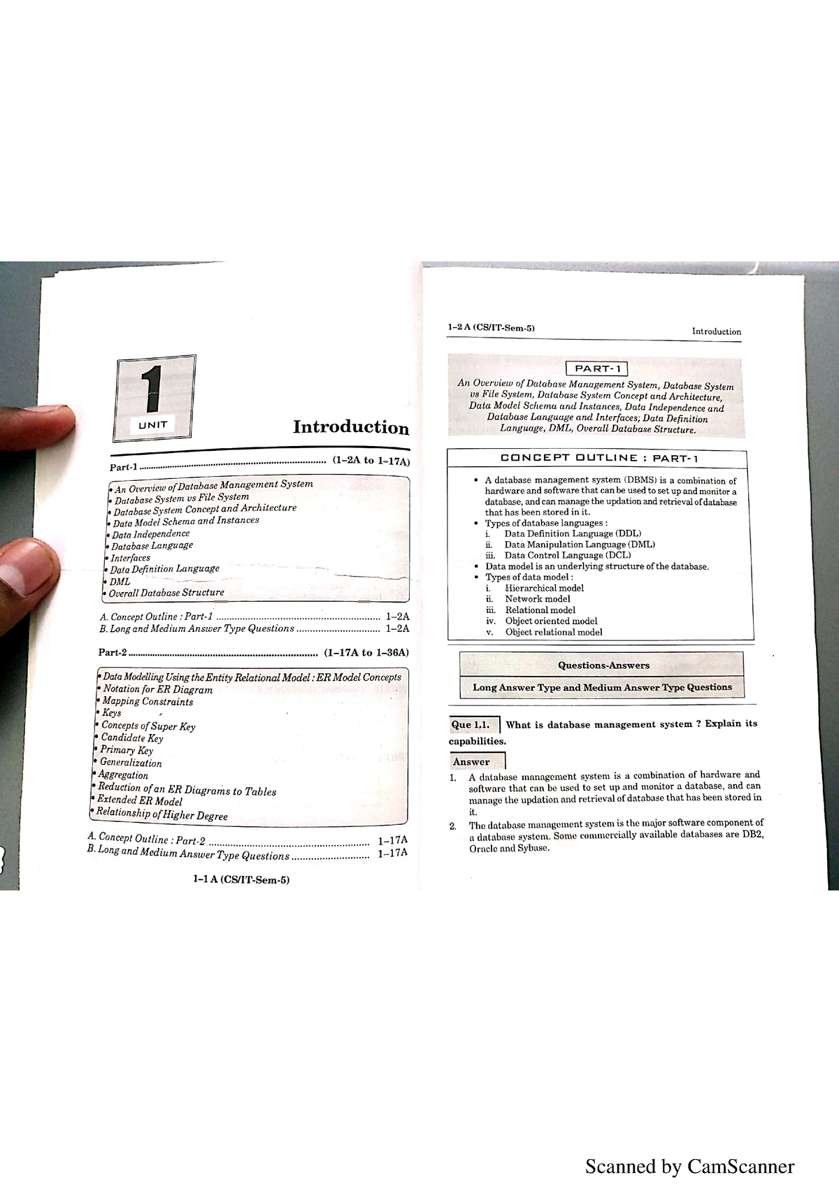 Unit 1 Database Management System Btech Cse - B.tech - Studocu