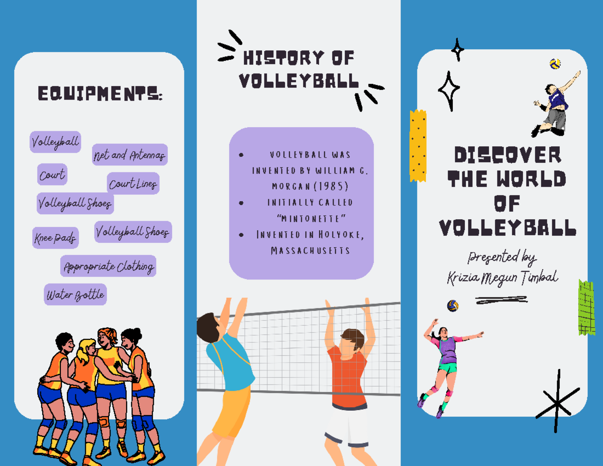 Volleyball Brochure bsed volleyball was invented by william g