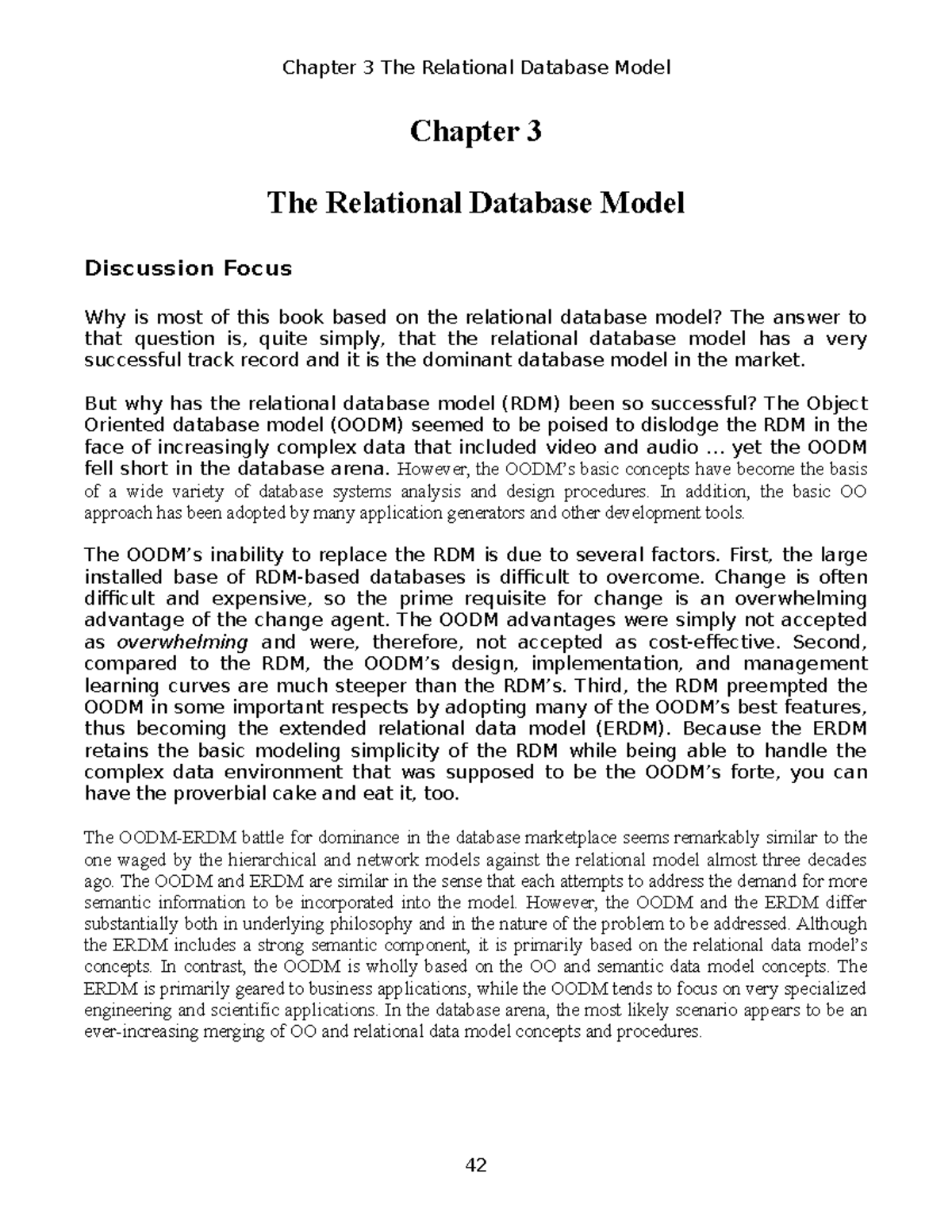 Relational Db Model